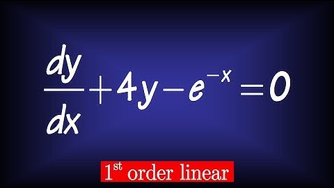 First Order Linear Differential Equation, 2.3#18