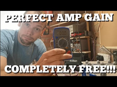 Amp Gain Setting Chart