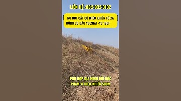 ROBOT CẮT CỎ ĐIỀU KHIỂN ĐỘNG CƠ DẦU YUCHAI YC190F PHÙ HỢP ĐỊA HÌNH ĐỒI DỐC #robot #dieukhientuxa