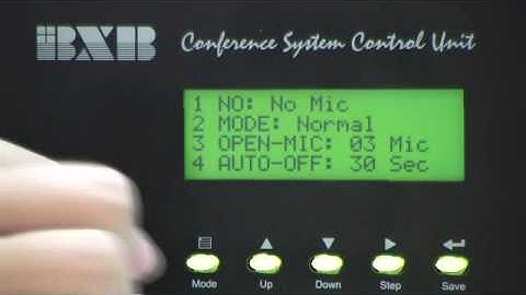 Mic Checking Mode Settings-Scan-BXB FCS Series digital conference system
