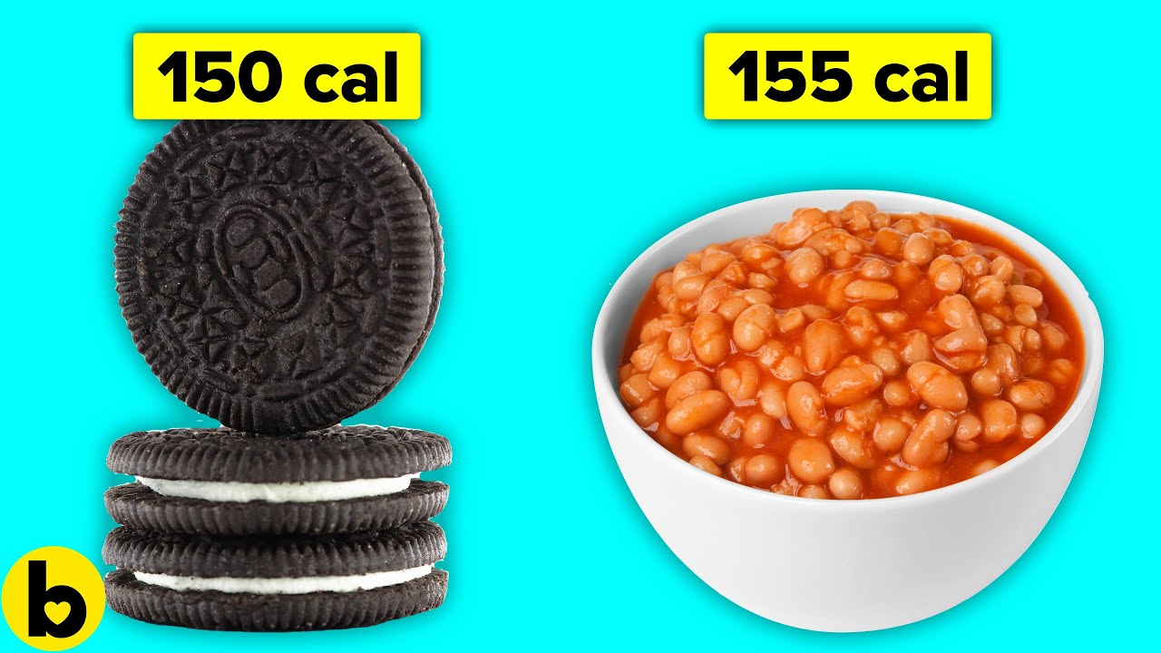 14 Food comparisons that will make you forget about diets