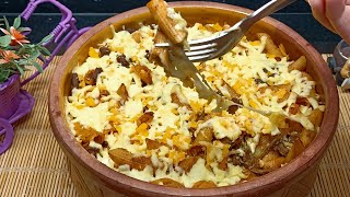 طاجن الكبدة بالمكرونة والموزاريلا |أكلات سريعة وسهلة