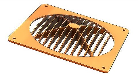 SolidWorks Tutorial # 295: Fan ventilation grill (plastic/ sheet metal vent command