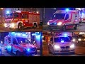 [Großübung Hochhausbrand] MANV - Einsatzfahrten Feuerwehr und Rettungsdienst München