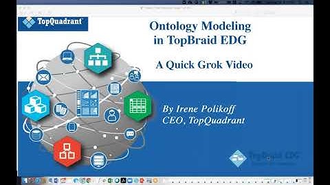 Quick Grok Video: Overview of Ontology Modeling in TopBraid EDG