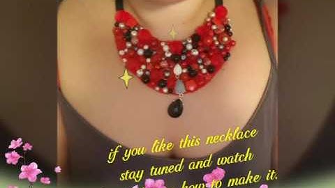 How to make a beautiful felt necklace.