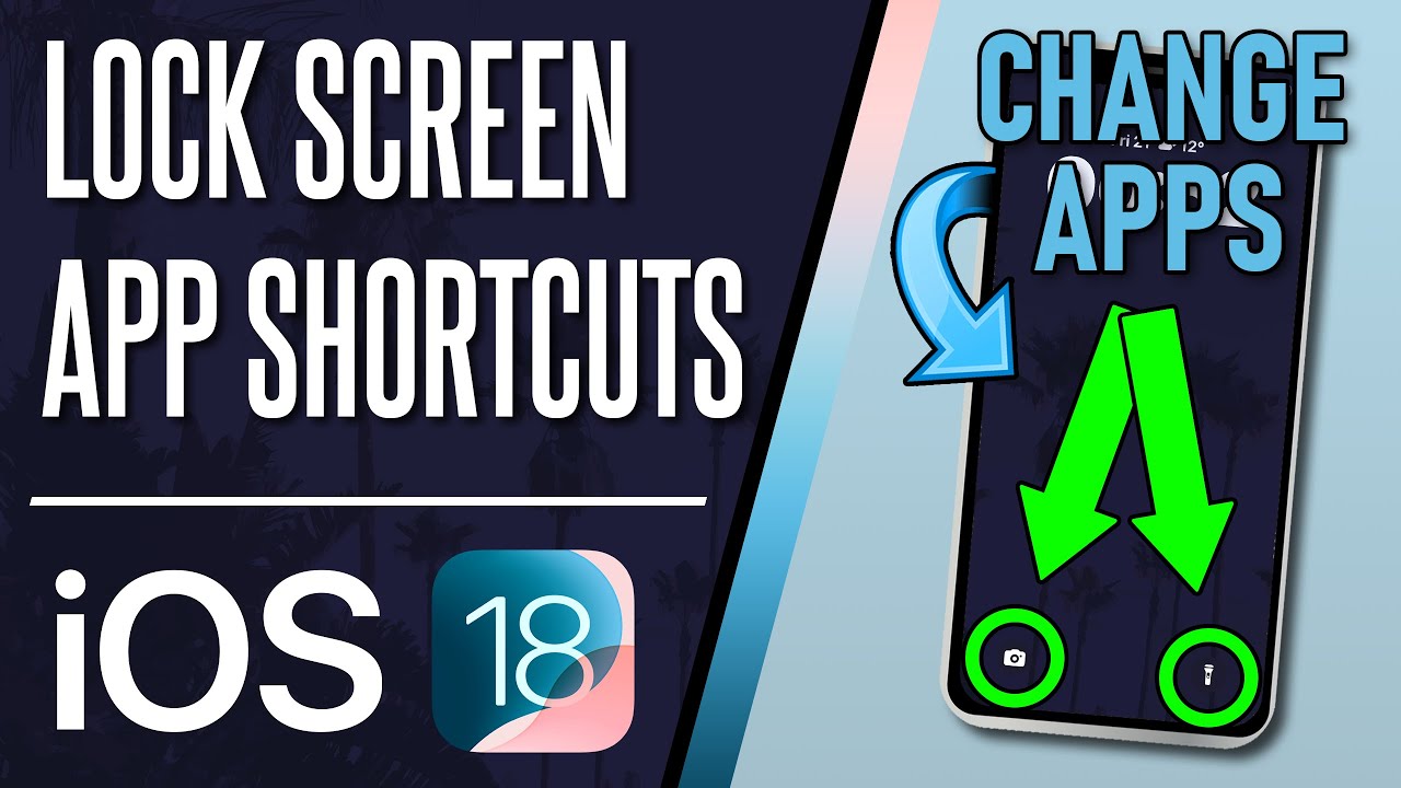 How to Change Lock Screen App Shortcuts on iPhone (iOS 18) - YouTube