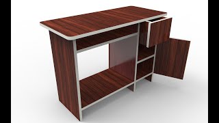 How To Design Wooden Table In SolidWorks Session 1st Out Of 2 #SkyTech #Solidworks #Woodcraft