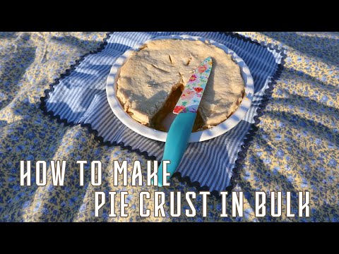 Pie Crust: How to Make Pie Crust in Bulk [Freeze]