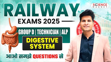 DigestiveSystem🎯RAILWAY EXAMS 2025🔥| Group D| Technician | ALP | JE आओ समझे Questions से#neerajsir