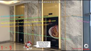 Schindler 5500 Scenic Lifts @ Vincom Center Landmark 81, Vinhomes Central Park, HCMC, VN