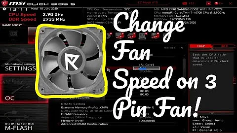 How to change fan speed on 3 pin PC case fan