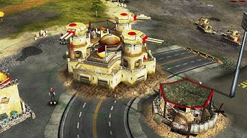 GLA Fortress 1 vs 2 USA High Tech (MOD OPERATION FIRESTORM) C&C Generals Zero Hour