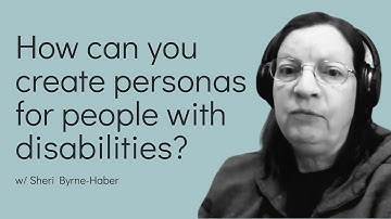 How can you create UX personas for people with disabilities?