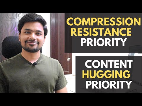 Content Hugging and Content Compression Resistance Priority | iOS Interview
