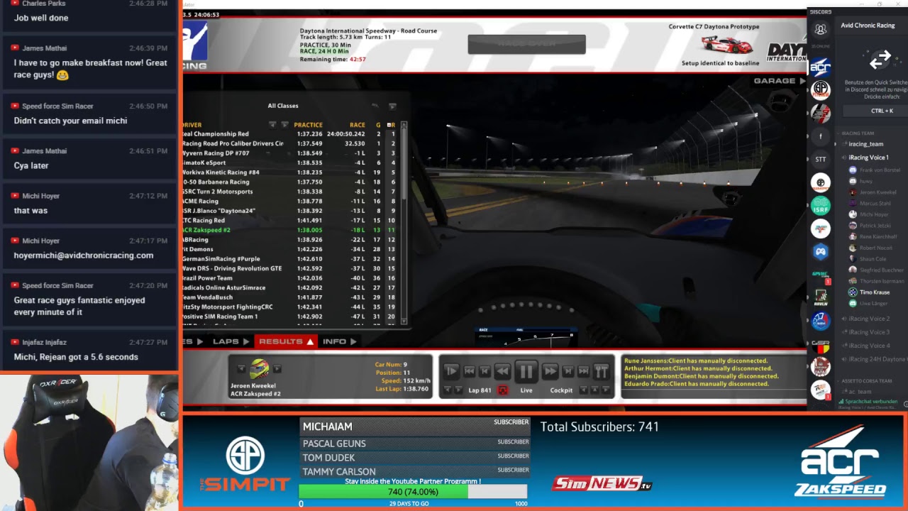 iRacing - Daytona 24h with ACR Zakspeed -