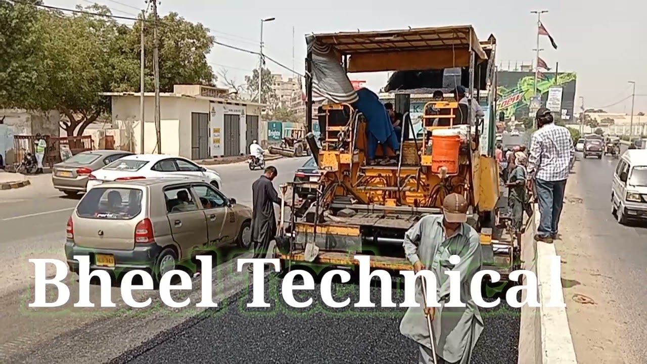How to Paver Machine Road conditions Asphalt karpet paving  Machine karachi Pakistan Hasham & coRaju