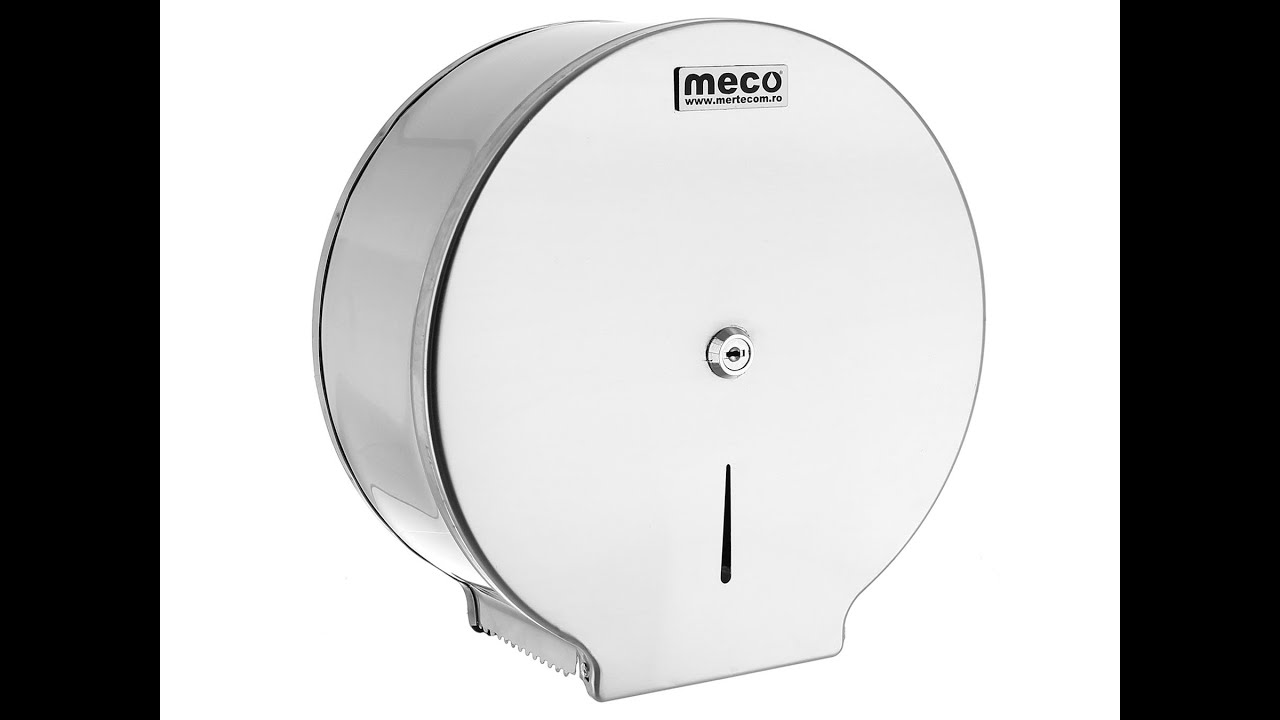 Dispenser inox hârtie Jumbo Meco RT220 - Youtube Video