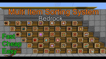 SaberTeck - AWESOME Multi Item Sorting System for Bedrock (FULL Hopper Speed!!!)