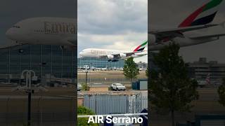 This A380 Is Basically a Flying Building! 🤯Emirates A380✈️🇦🇪 #airbusa380 #emirates #lhr