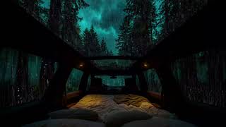 (No Ads) Cozy Car Ride Through a Rainy Forest 🌲🌧️ | Relaxing ASMR for Deep Sleep & Stay Focused