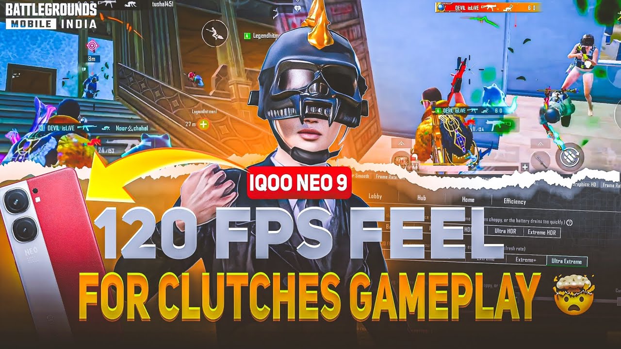 BGMI ULTRA EXTREME 120 FPS 😍 | Clutch Moments