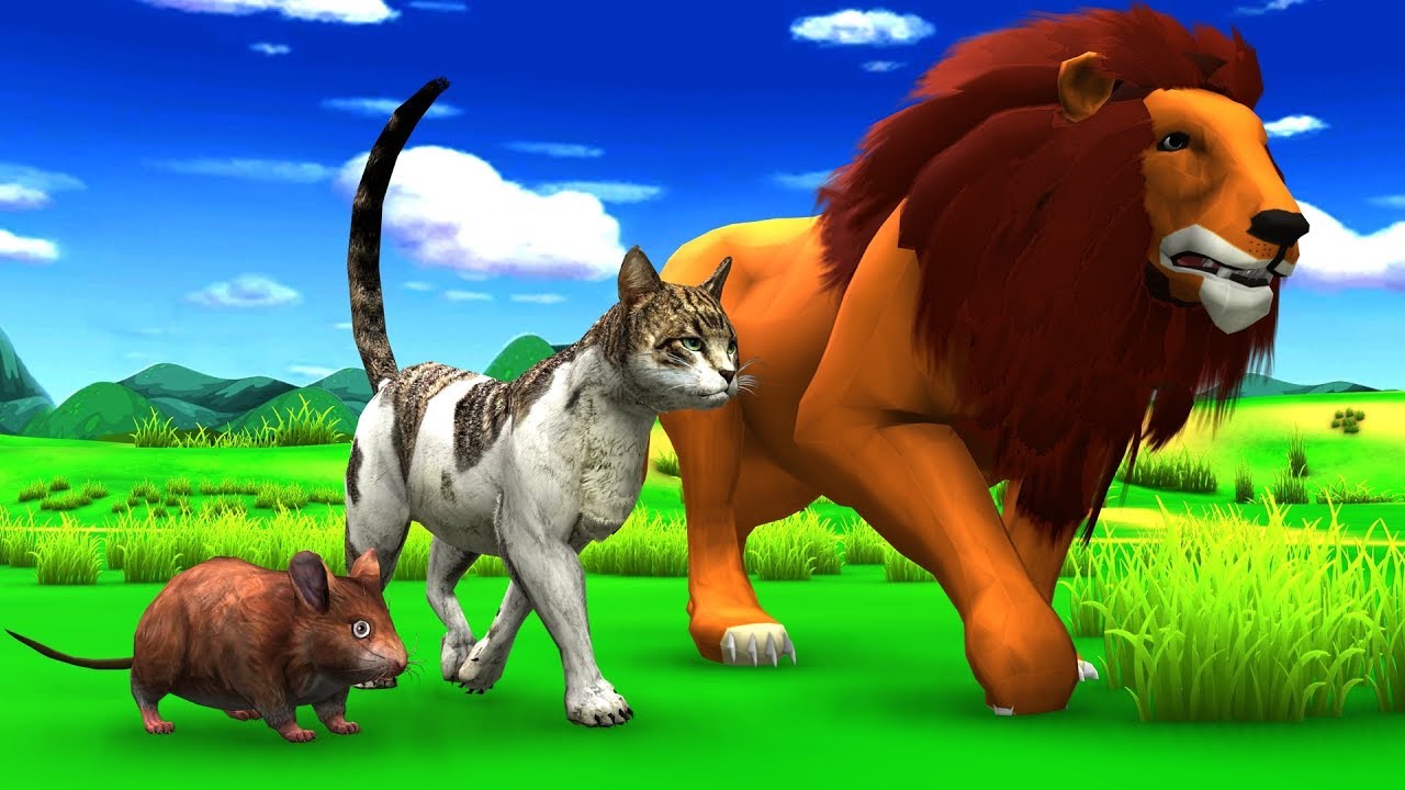 बिल्ली चूहा और शेर Kahani Story in Hindi Jungle Animal New Stories in Hindi  #Kahaniya - YouTube