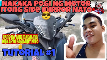 How to Install Side Mirror With Bracket For Yamaha Aerox 155... Nakaka pogi ng Motor Promise :)