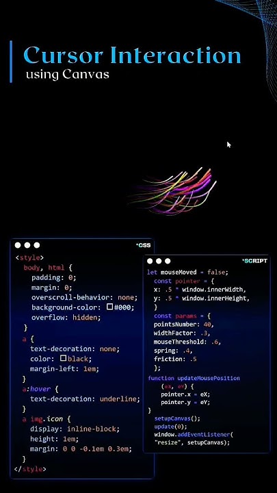 Cursor interaction using HTML CSS and JavaScript @ApnaCodingOffical# ...
