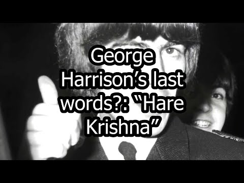 What George Harrison Said On His Deathbed Might SURPRISE You: 2:52 - 3:10