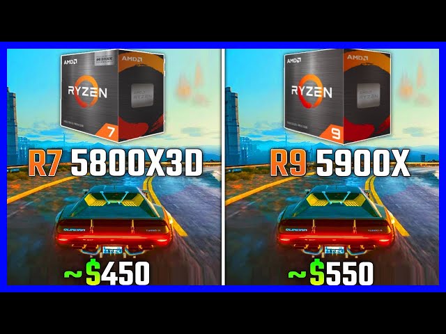 RYZEN 9 5900x vs RYZEN 7 5800x3d (TEST IN GAMES + BENCHMARK) - YouTube