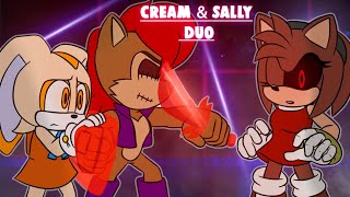 Sonic.exe: The Spirits of Hell Round 2 | Cream & Sally Duo Survival! Saaallllyyyy.exe! #11
