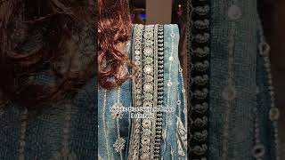 Metallic Blue Designer Dress 262-10747