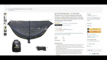 PYS Hammock Bug Net.  IT
