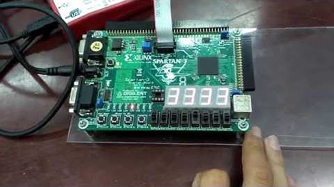 ELEVATOR / LIFT Control Simulation with Xilinx Spartan 3 FPGA (VHDL) - PENS