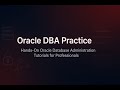 Oracle DBA Practice: Hands-On Oracle Database Administration Tutorials for Professionals