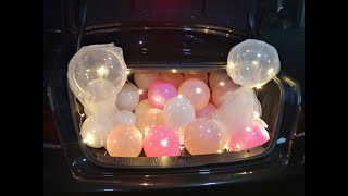 VALENTINE'S DAY CAR SURPRISE BALLOONS DECOR