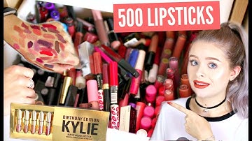 HUGE LIPSTICK DECLUTTER! 500 LIPSTICKS!  sophdoesnails