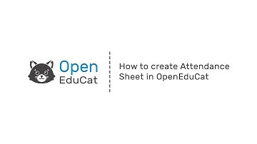 How to create Attendance Sheet in OpenEduCat