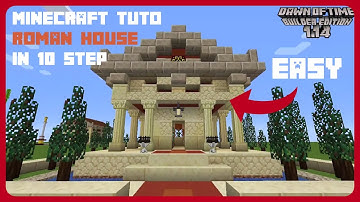 🔨 MINECRAFT TUTORIAL - Build a Roman temple with Dawn of Time mod (Minecraft 1.14.4)