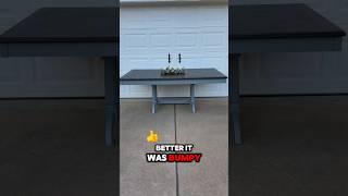 The original refinish was rough, so we gave this Marketplace table the makeover it deserves