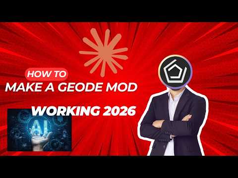HOW TO MAKE A GEODE MOD **WORKING** 2026