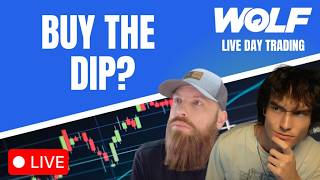 BUY THE DIP? LIVE DAY TRADING (Stock Market Analysis, Breaking News)