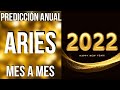 ARIES ♈️  PREDICCIONES PARA EL AÑO 2022 MES A MES #tarot #2022 #horóscopo