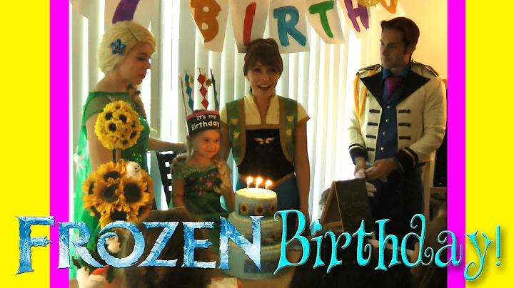 FROZEN Birthday Party with ELSA, ANNA, HANS AND MORE!
