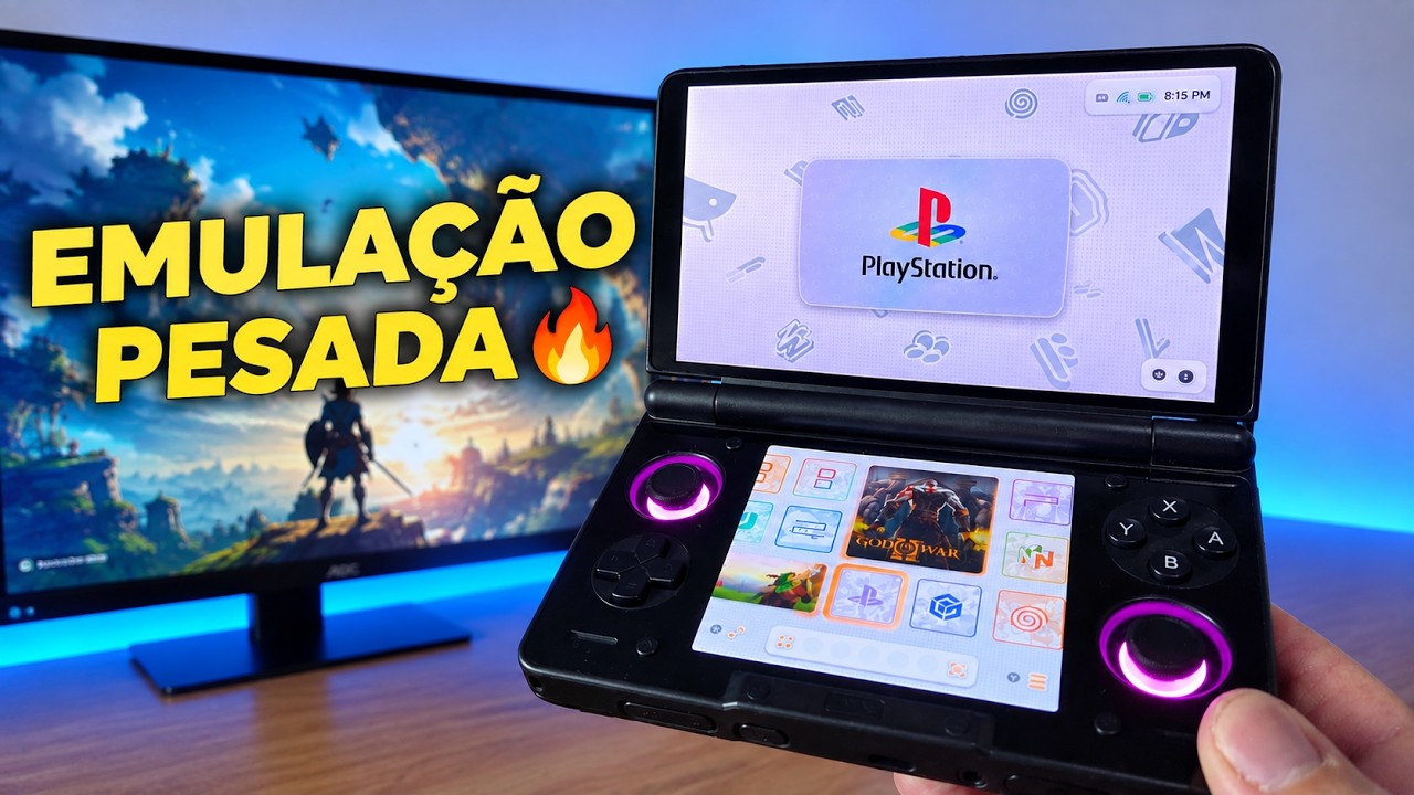 TESTEI VÁRIOS EMULADORES PESADOS no AYN THOR (RODA TUDO MESMO?)