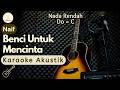 Naif - Benci Untuk Mencinta (Karaoke Akustik) Lower Key / Nada Rendah | High Quality Audio