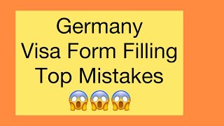 How to Fill German visa Application FormGerman National visa Application  Form #germanyvisa