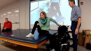 Quadriplegic Shows Physical Therapy Students How She Does Basic Skills