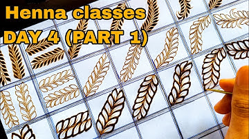 Tazaheen Henna Classes Day 4 (part 1) ||Learn Detailed Henna with Tazaheen Henna Classes 2023
